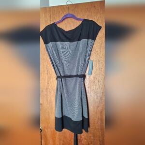 Elegant Black and Gray Dress